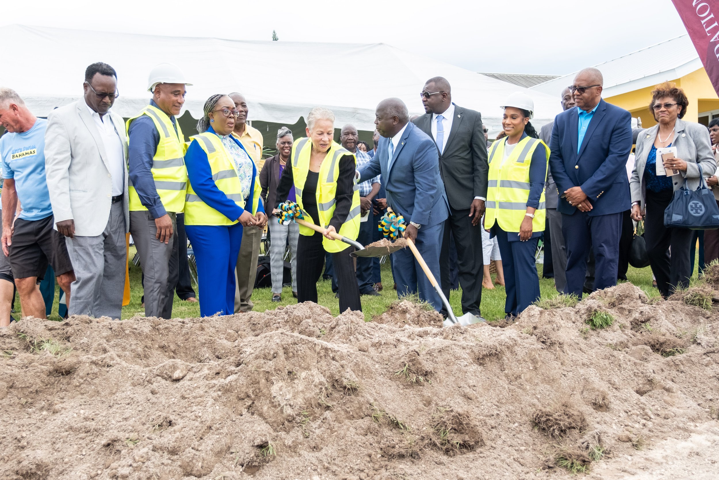 Dr. Adrian Fox and The Fox Foundation Launches Groundbreaking Ceremony “Pools in Schools” Initiative in The Bahamas